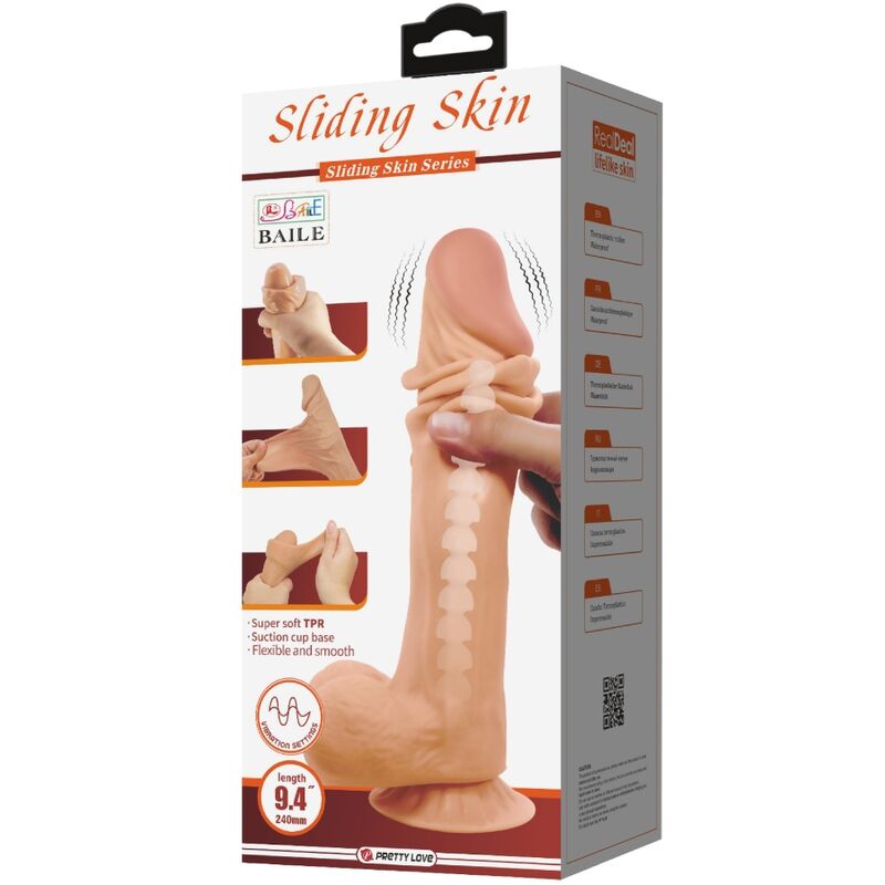 Gode vibrant Sliding Skin 24 cm – Pretty Love — vue 2
