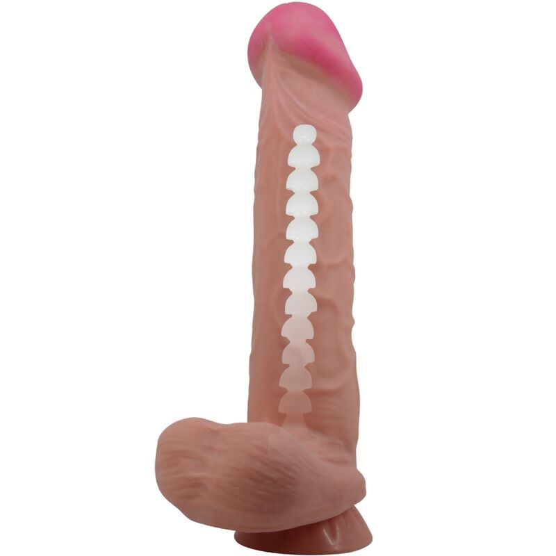 Gode réaliste Sliding Skin 26 cm marron – Pretty Love — vue 5