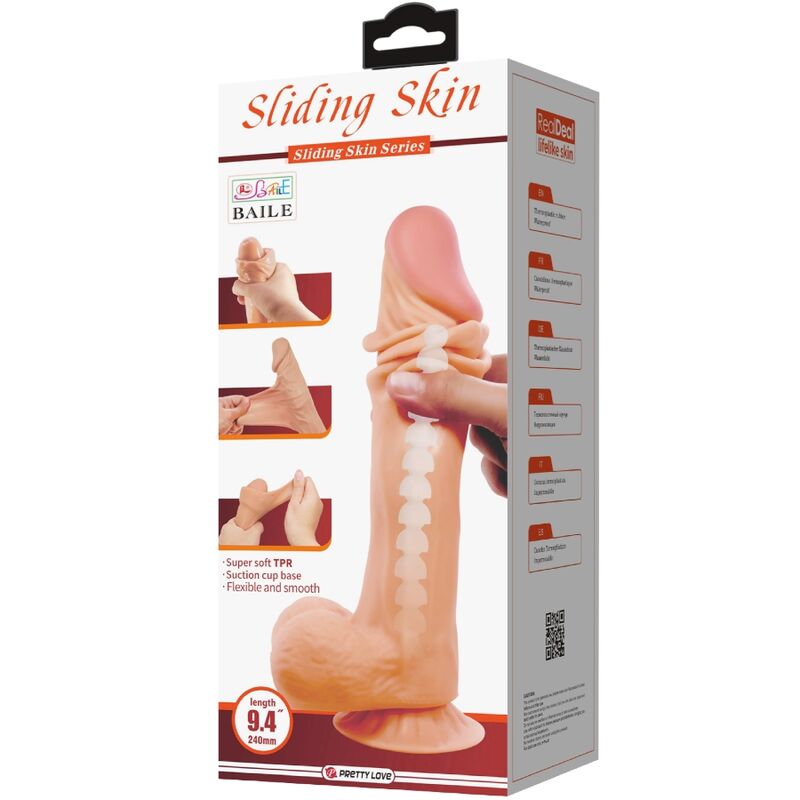Gode réaliste Sliding Skin 24 cm – Pretty Love — vue 6