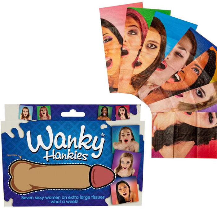 Mouchoirs Wanky Hankies, 7 motifs grand format – Spencer & Fleetwood