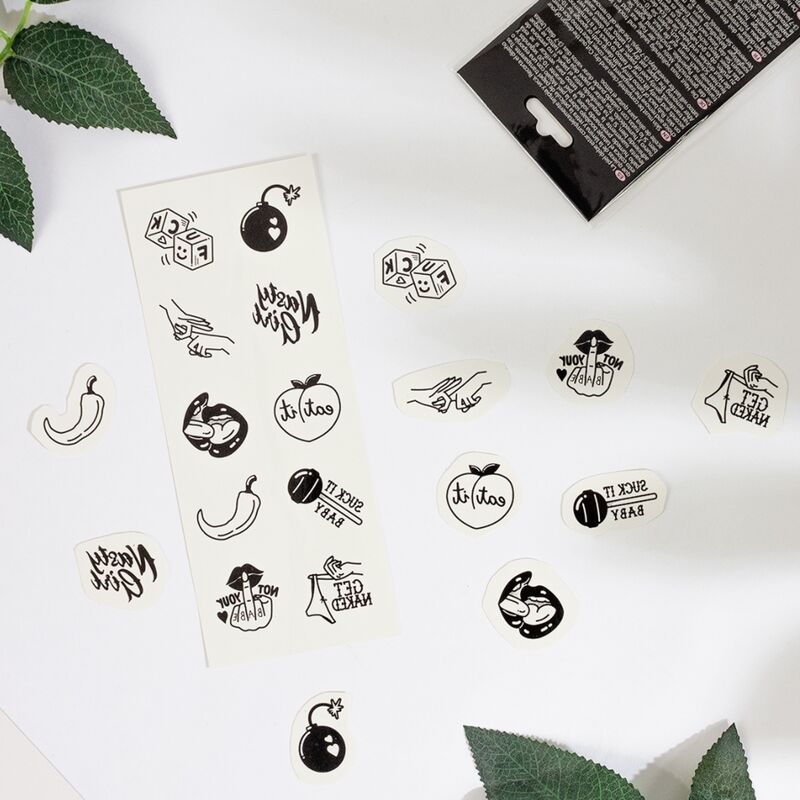 Tatouages temporaires Spicy Collection, lot de 10 – Secretplay — vue 3