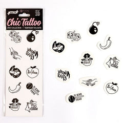 Tatouages temporaires Spicy Collection, lot de 10 – Secretplay