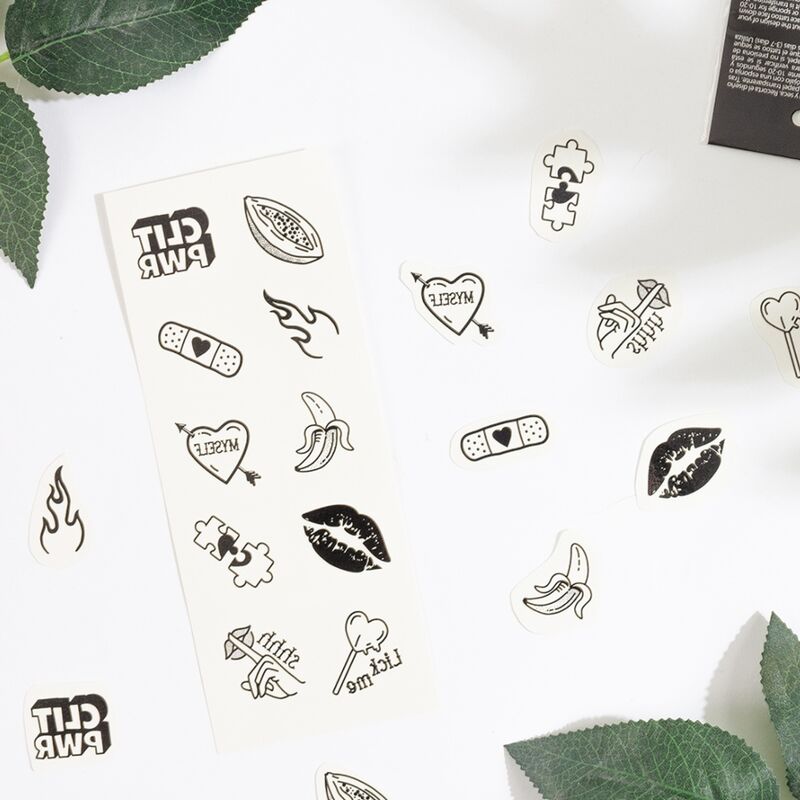 Tatouages temporaires Candy Collection, lot de 10 – Secretplay — vue 2
