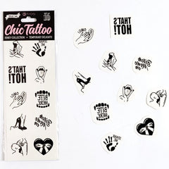 Tatouages temporaires Kinky Collection, lot de 10 – Secretplay