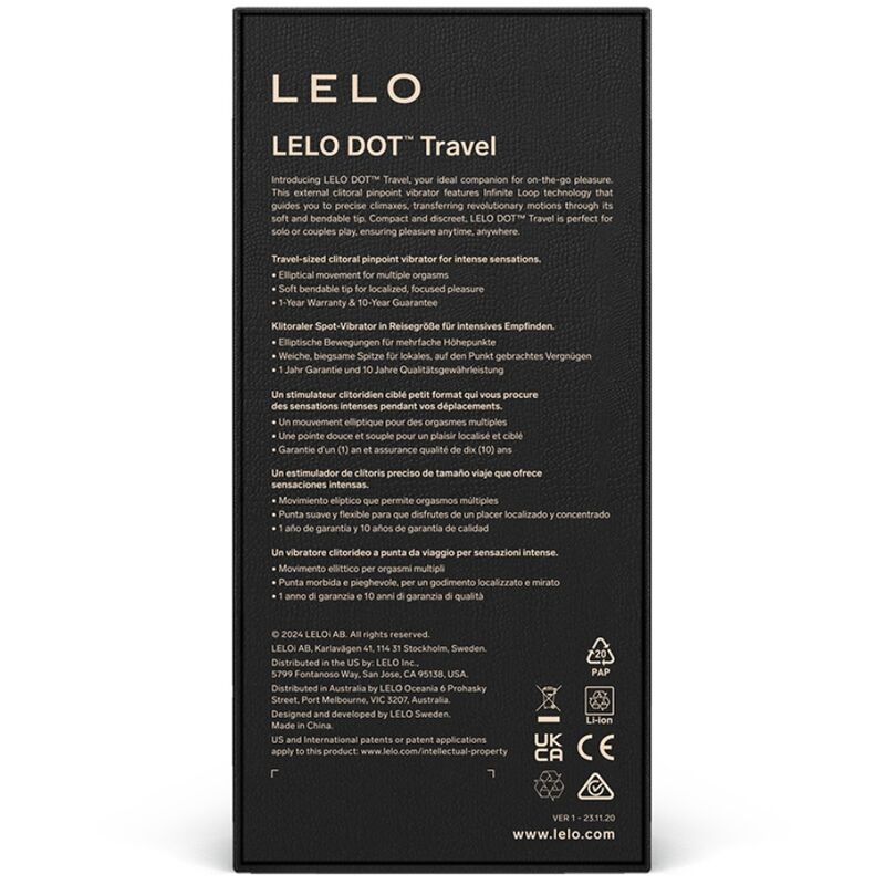 Stimulateur clitoridien LELO Dot Travel rose – vue 3