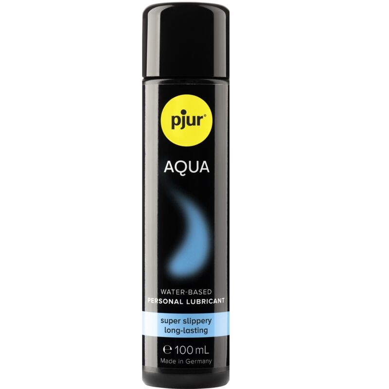 Lubrifiant à base d’eau Aqua 100 ml – Pjur sur fond blanc