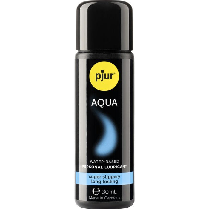 Lubrifiant à base d’eau Aqua 30 ml – Pjur sur fond blanc