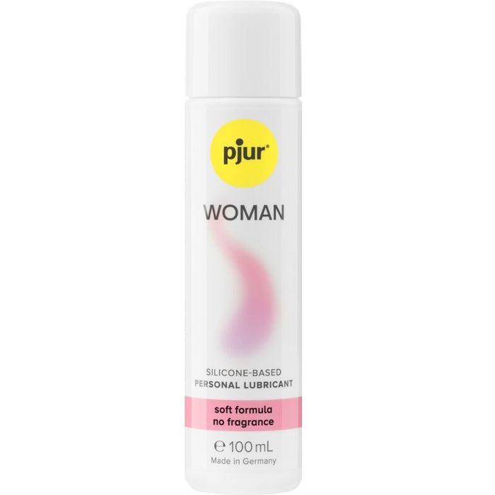 Lubrifiant silicone Bodyglide Woman 100 ml – Pjur sur fond blanc