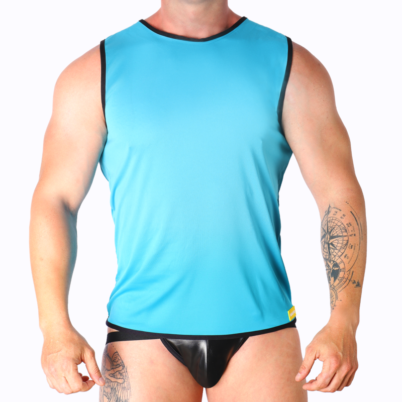 T-shirt homme bleu, taille L/XL – Macho Underwear