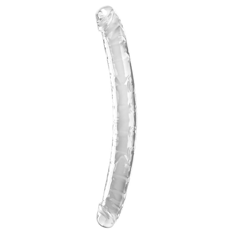 Double gode Double Trouble 46 cm transparent – King Cock — vue 3