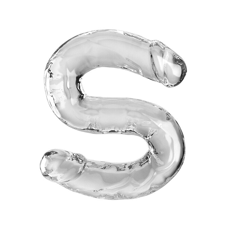 Double gode Double Trouble 46 cm transparent – King Cock — vue 2