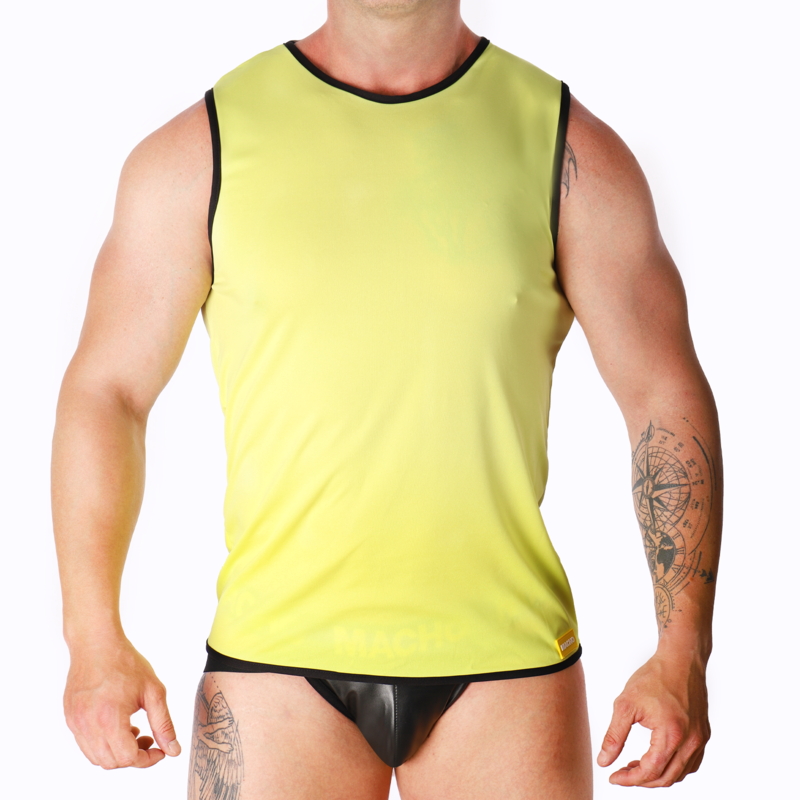 T-shirt homme jaune, taille S/M – Macho Underwear