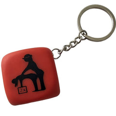 Porte-clés Dé Rouge Avec Poses, 30 mm – Diablo Picante