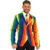 Blazer et cravate arc-en-ciel, taille S – Leg Avenue