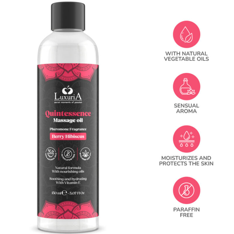 Huile de massage Quintessence Baies 150 ml – IntimateLine – image 4