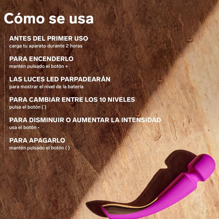 Baguette LELO Smart Wand Medium 2 aqua – vue 6