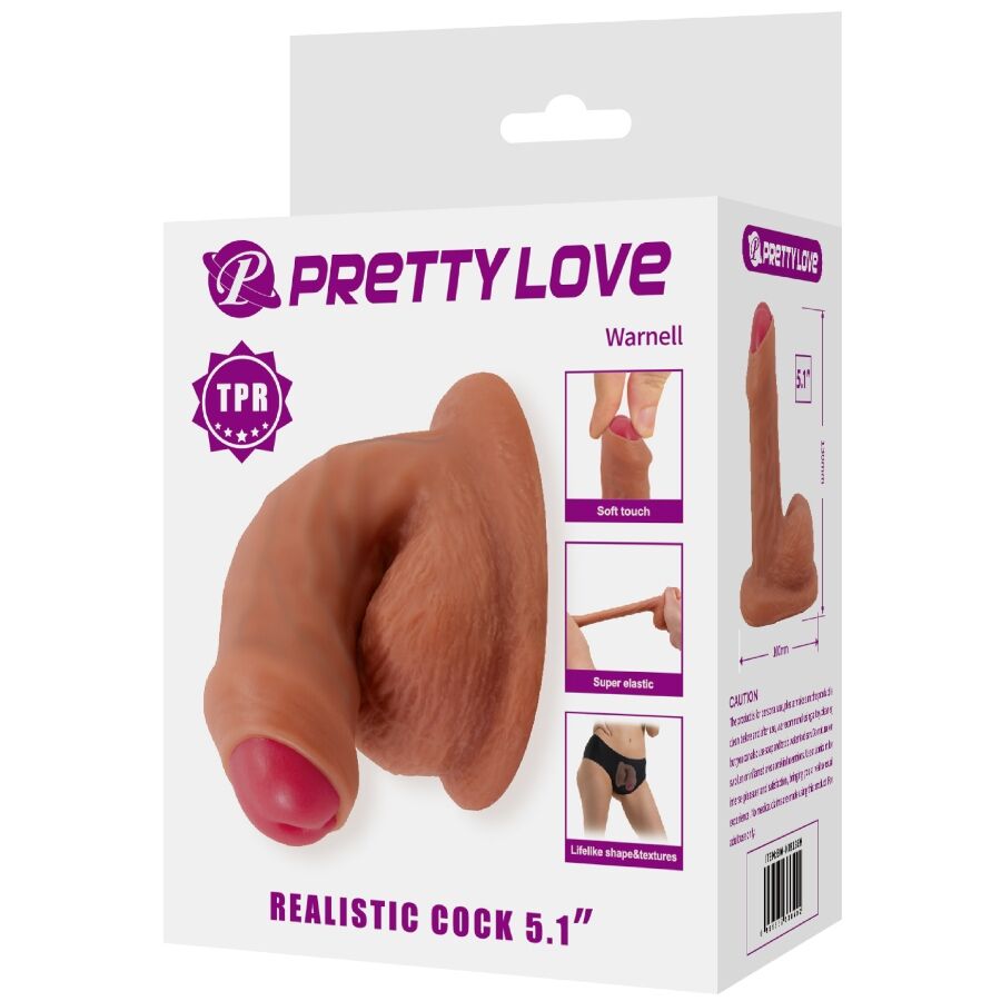 Gode réaliste Warnell 9,5 cm marron – Pretty Love — vue 10