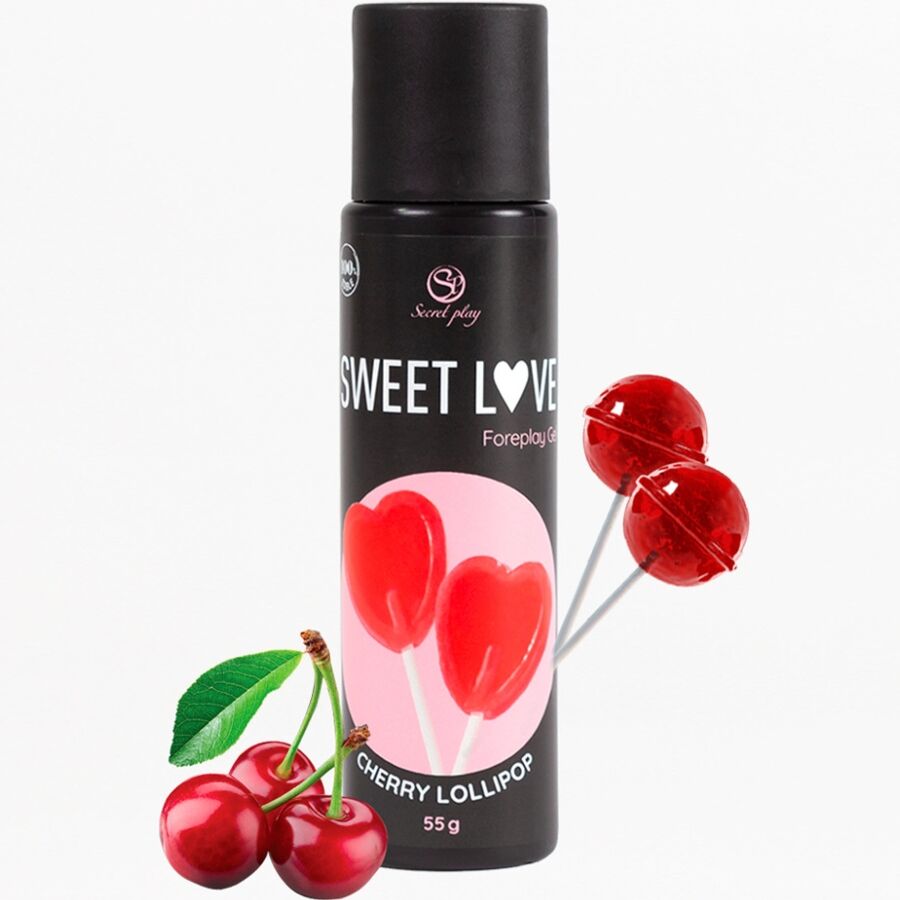 Gel aromatisé Sweet Love cerise 60 ml – Secretplay