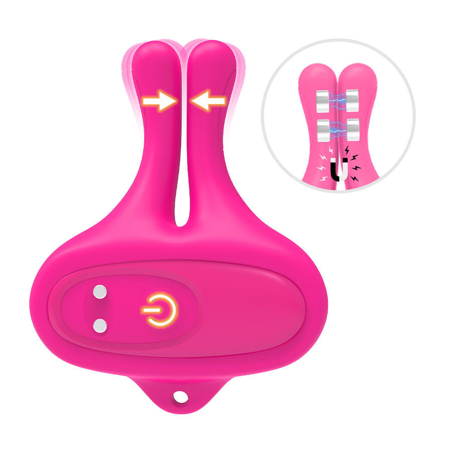 ARMONY - PINCES À TÉTONS MAGNÉTIQUES VIBRATOIRES EN FORME DE LAPIN ROSE – vue 5