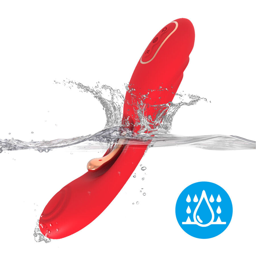 Vibromasseur à langue oscillante rouge – Armony – vue 5