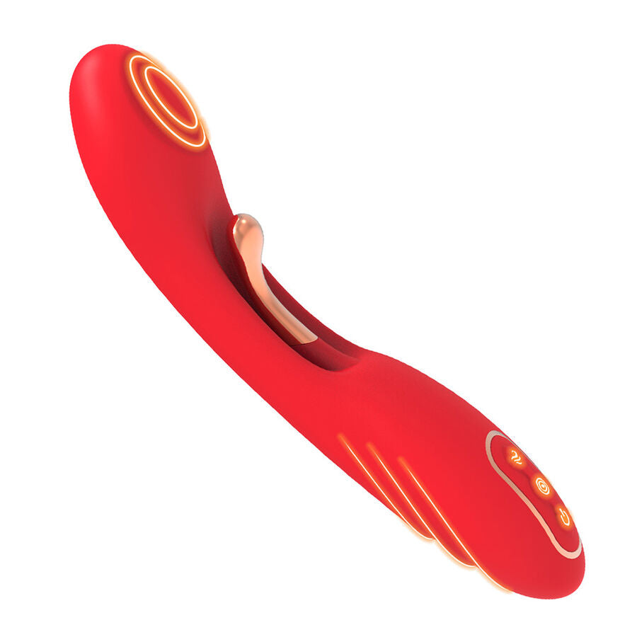 Vibromasseur à langue oscillante rouge – Armony – vue 6