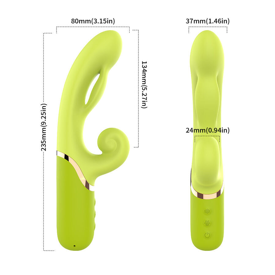 Stimulateur vibrant gonflable point A vert – Armony – vue 5