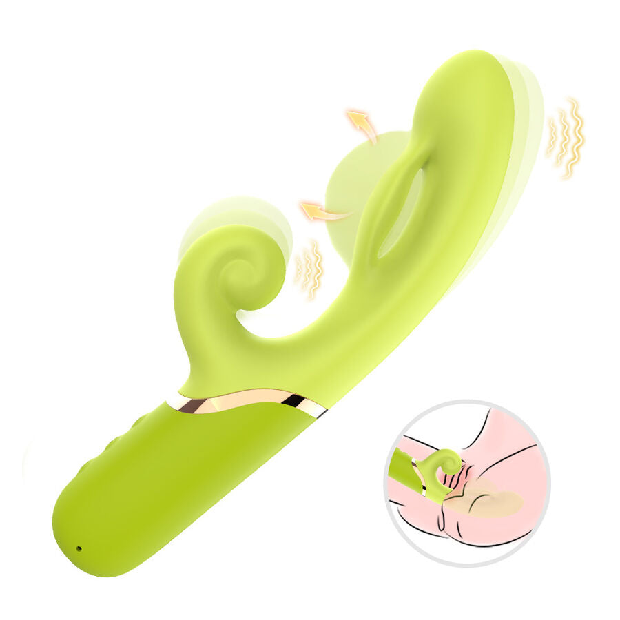 Stimulateur vibrant gonflable point A vert – Armony – vue 2