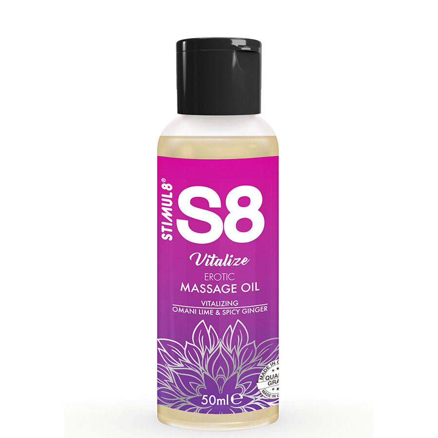 Huile de massage S8 Vitalize Citron Vert 50 ml – StimUL8 – image 1