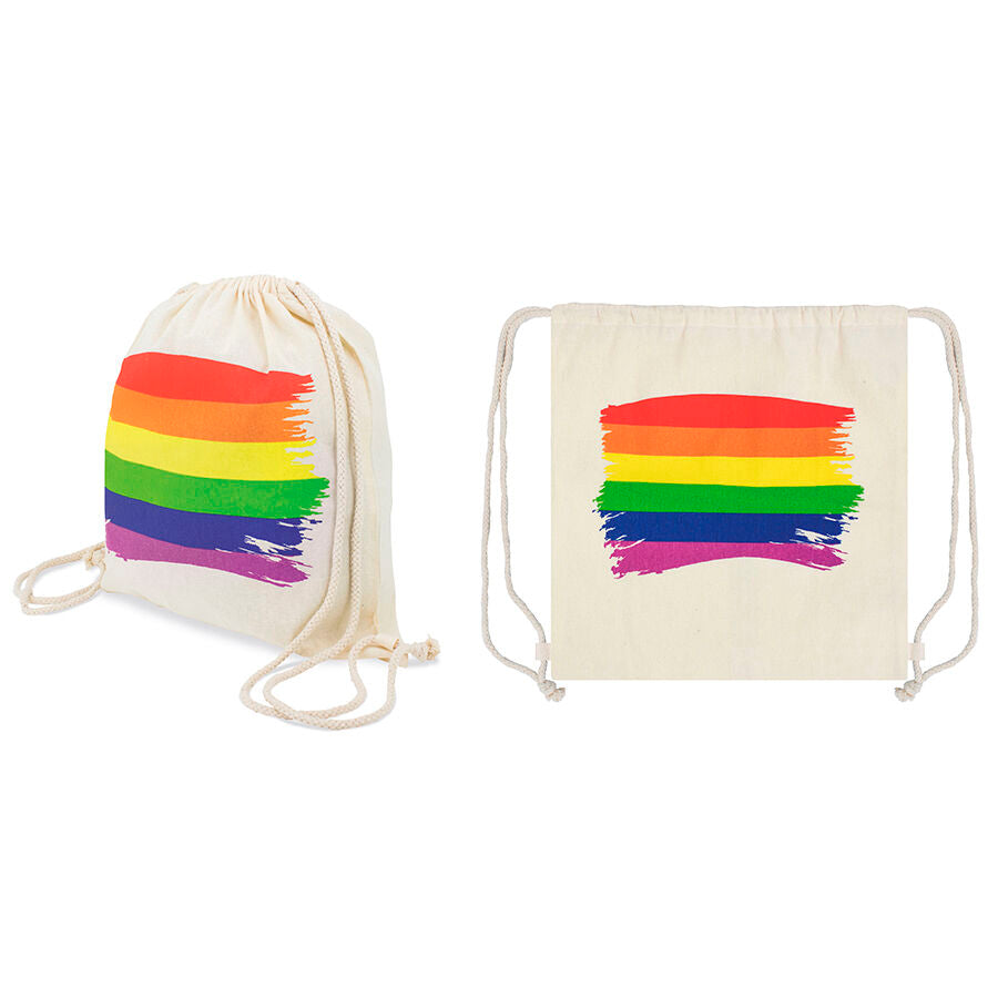 Sac à dos en coton avec drapeau LGBT – Pride — vue 3