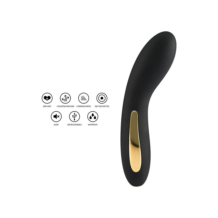 Vibromasseur lumineux Luminate Light noir – ToyJoy – vue 2