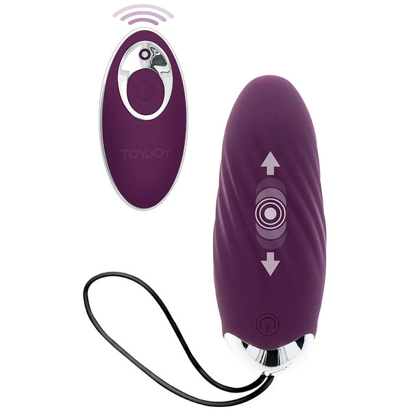 Vibromasseur télécommandé Knock Knock Eggstavagant violet – ToyJoy – vue principale sur fond blanc