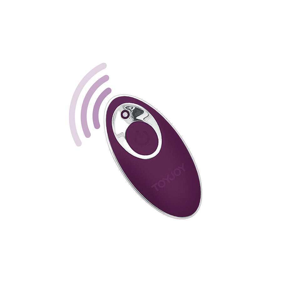 Vibromasseur télécommandé Knock Knock Eggstavagant violet – ToyJoy – vue 3