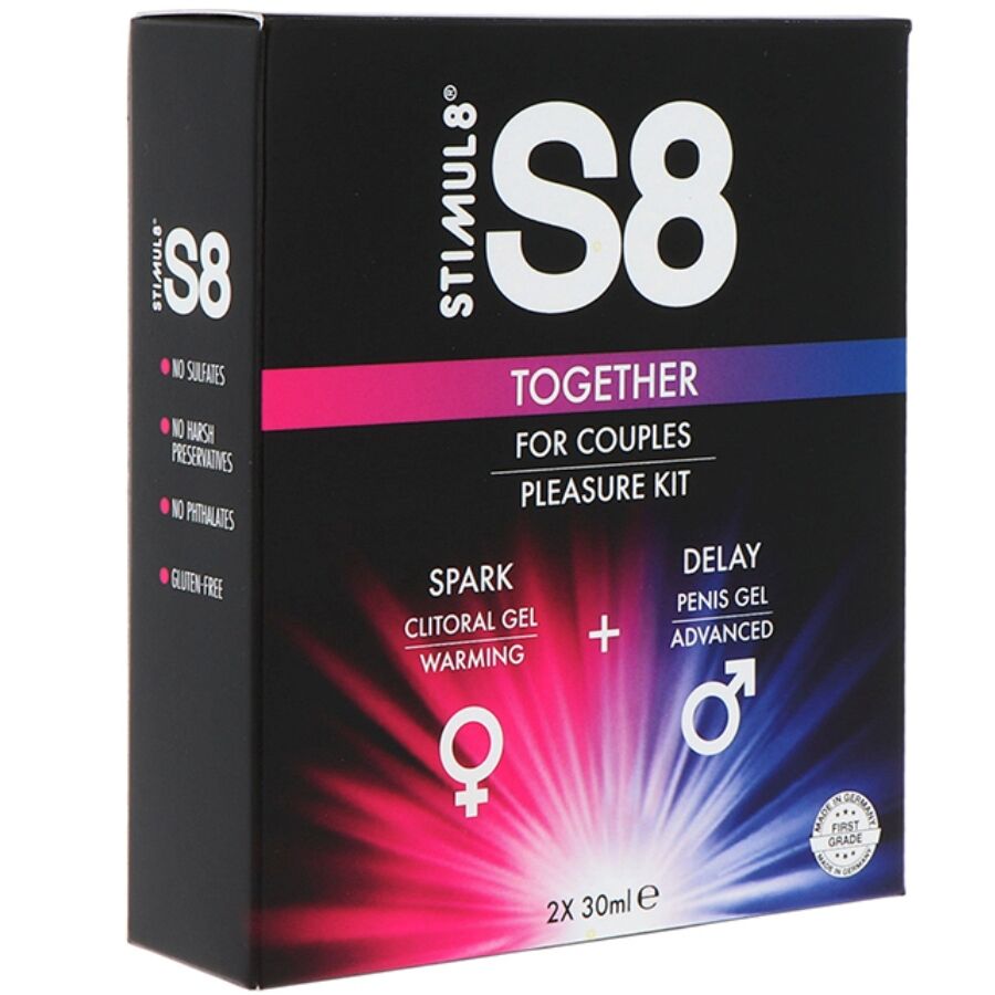 Coffret et kit intime S8 TOGETHER COUPLE KIT 2 X 30 ML – Stimul8