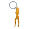 Porte-clés décapsuleur silhouette féminine doré – Diablo Picante
