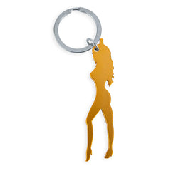 Porte-clés décapsuleur silhouette féminine doré – Diablo Picante
