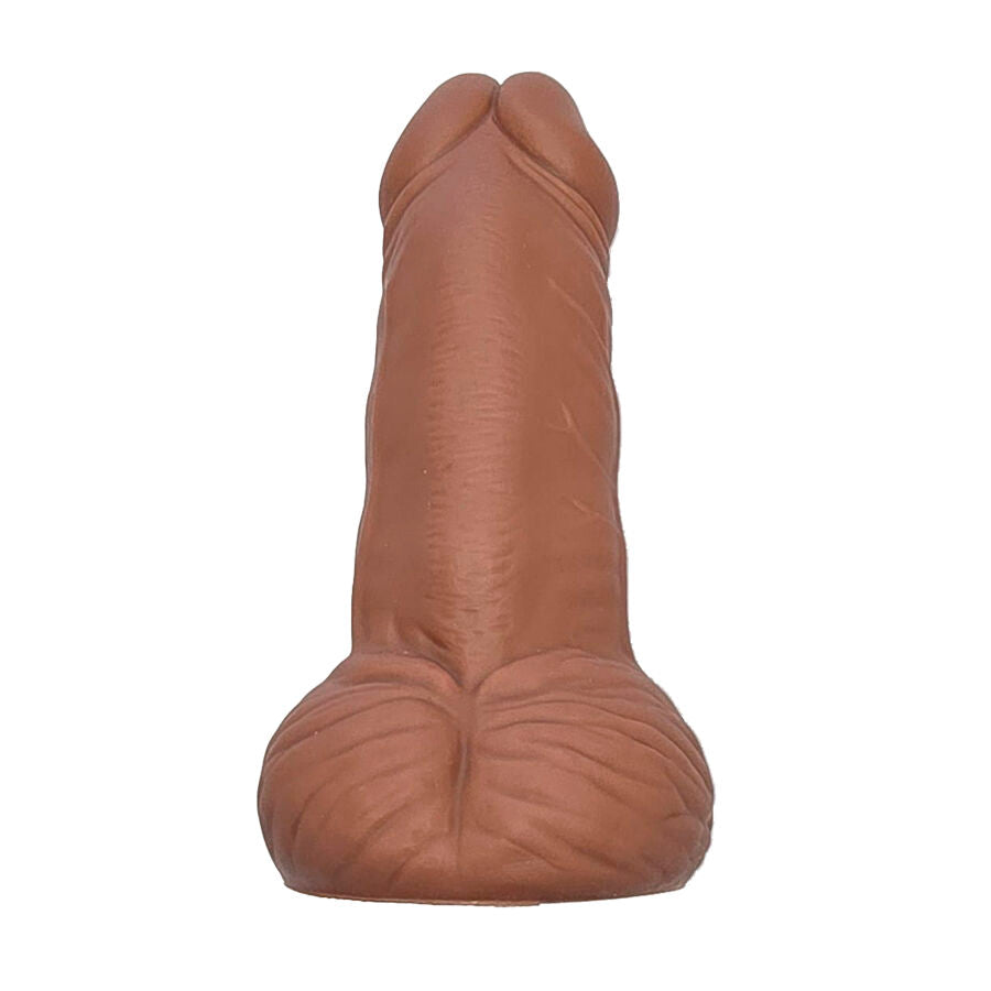 Objet souple à presser en forme de pénis, marron 15 cm – Diablo Picante
