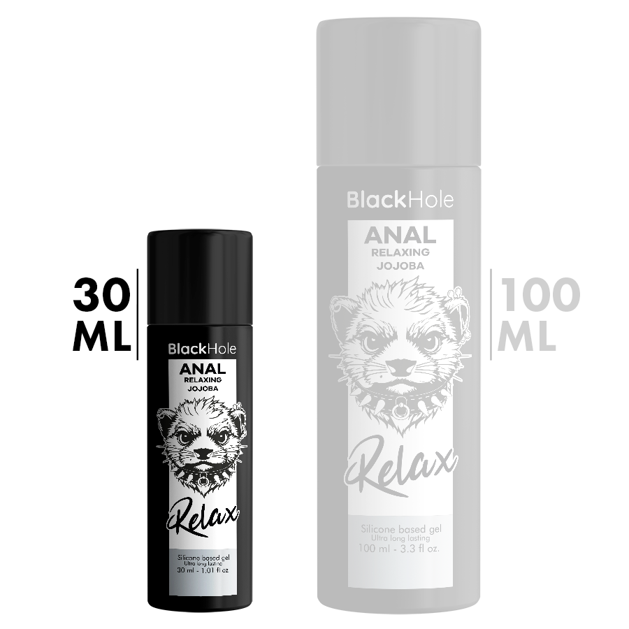 Lubrifiant anal silicone Jojoba Relax 30 ml – Black Hole – vue 2