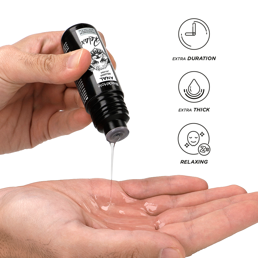 Lubrifiant anal silicone Jojoba Relax 30 ml – Black Hole – vue 3
