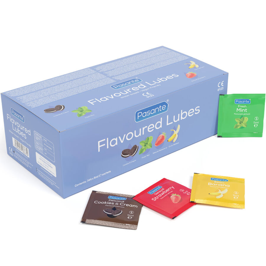 Boîte de lubrifiants aromatisés, 144 unidoses de 5 ml – Pasante — vue 2