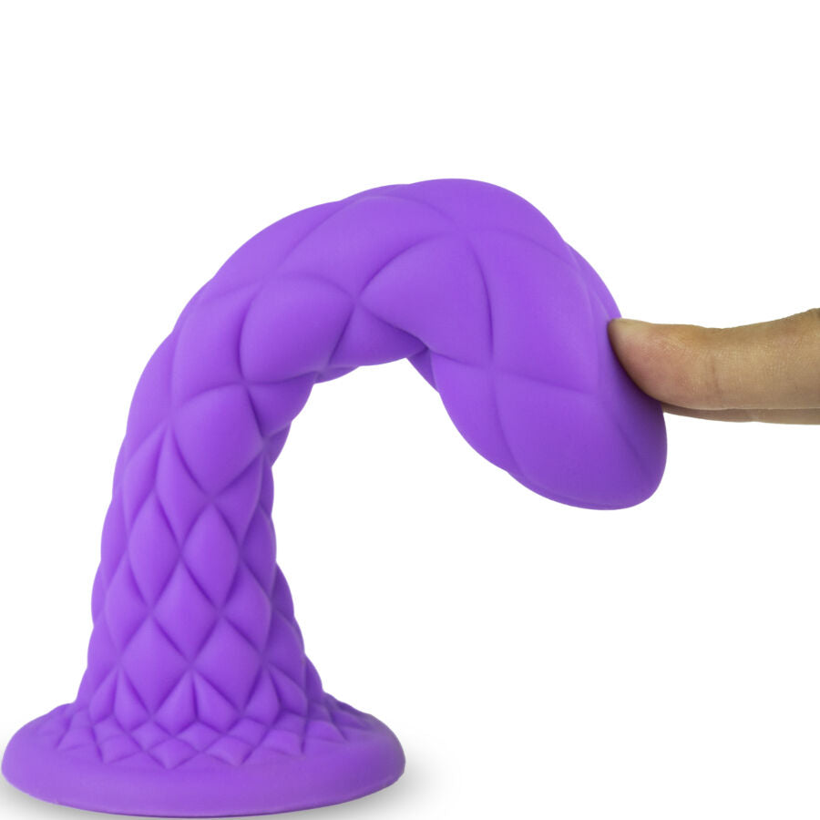 SILEXD - Dreamy dildo fantasy silicone liquide thermoréactif violet 18,5 cm – vue 4