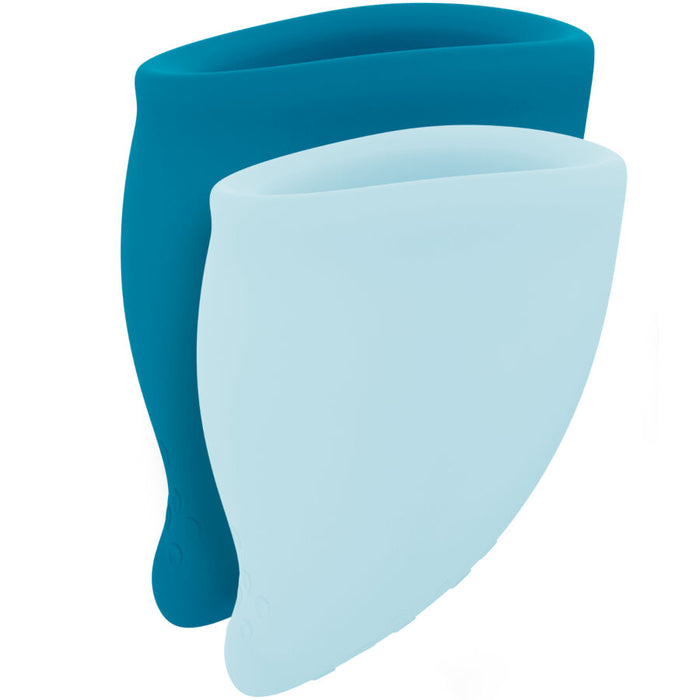 Kit de coupes menstruelles Fun Cup turquoise tailles A et B – Fun Factory