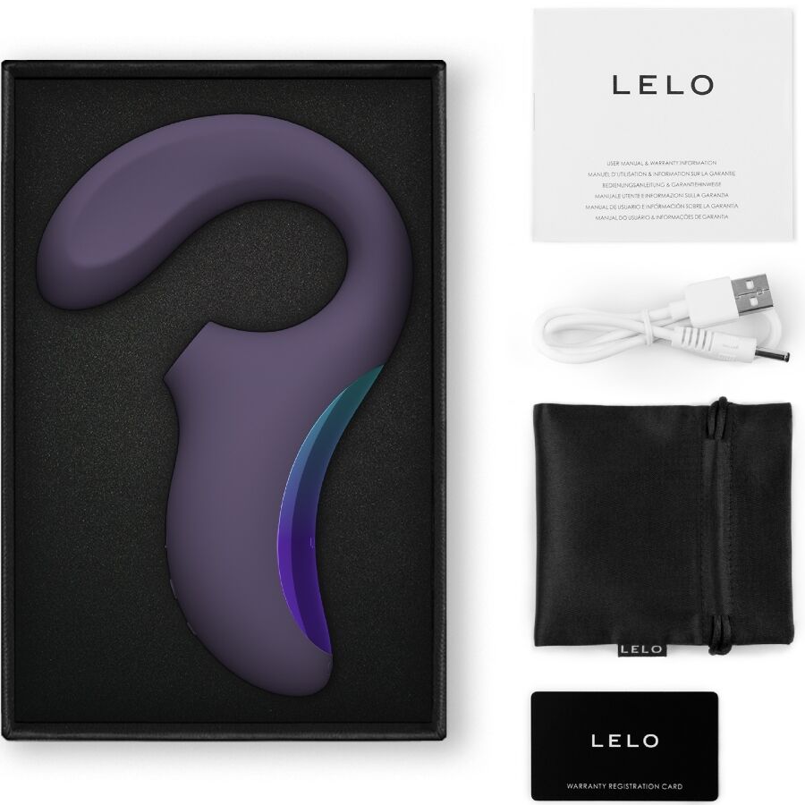 LELO - ENIGMA WAVE MASSEUR TRIPLE VIBRATION CYBER PURPLE – vue 3