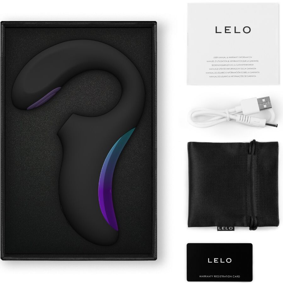 Double stimulateur LELO Enigma noir nouvelle génération – vue 3