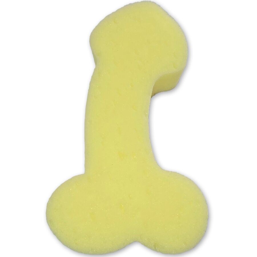 Éponge de bain jaune En Forme de Pénis, 17 cm – Diablo Picante