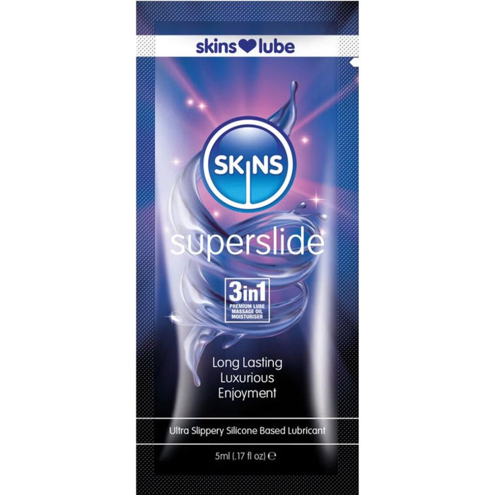 Lubrifiant Superslide à base de silicone dose unique 5 ml – Skins