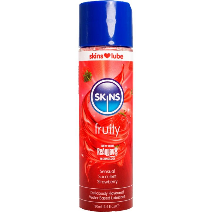 Lubrifiant fruité à base d'eau fraise 130 ml – Skins