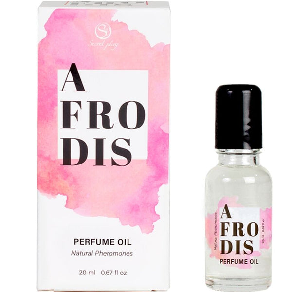 Parfum aux phéromones Afrodis pour femme 20 ml – Secretplay – vue principale sur fond blanc