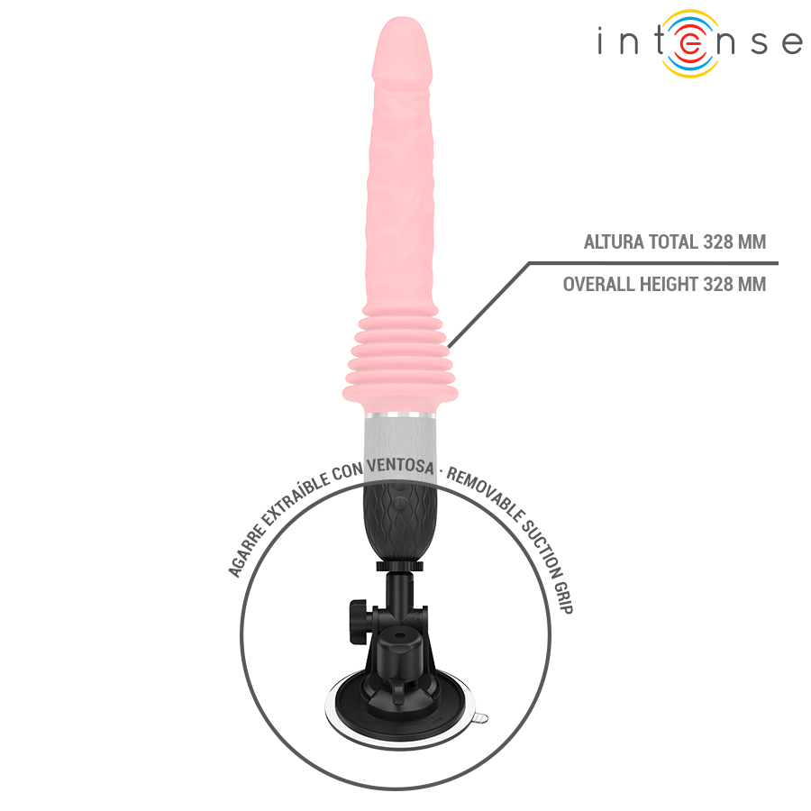 Vibromasseur à poussée chauffant Cynthia télécommandé – Intense – vue 8
