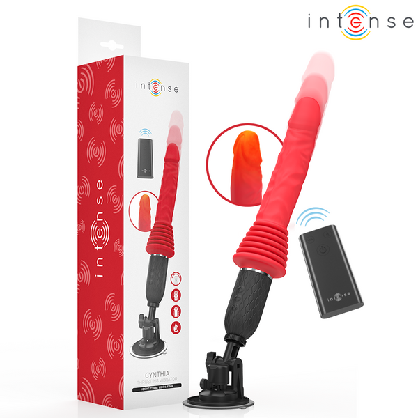 Vibromasseur à poussée chauffant Cynthia télécommandé – Intense – vue principale sur fond blanc