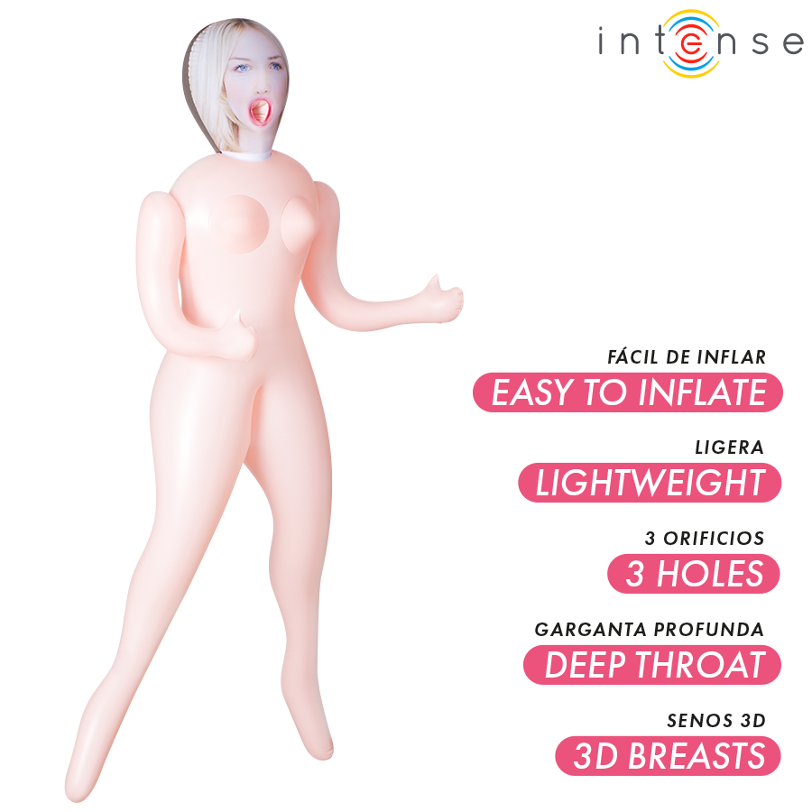 Poupée gonflable Ingrid 3 Ouvertures – Intense Bodies & Masturbators – vue 2